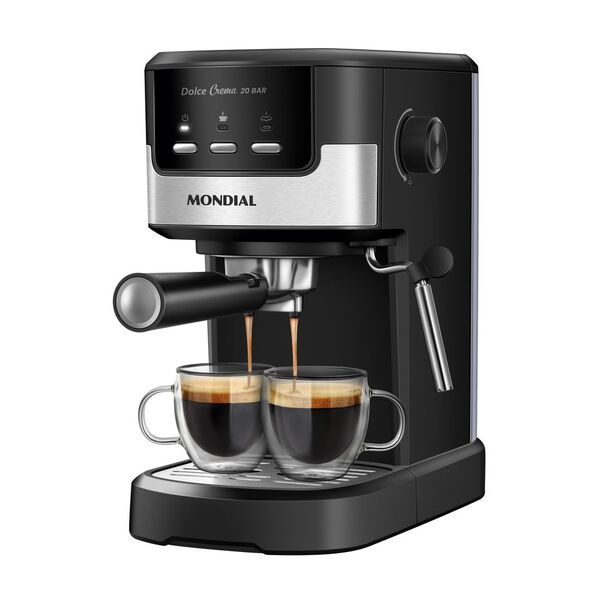 Cafeteira Expresso Mondial Dolce Crema C-20-ec Preto Com Inox