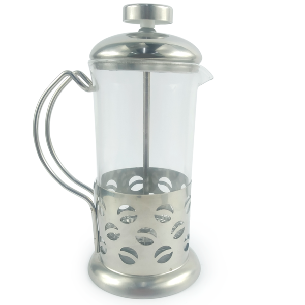 Cafeteira Francesa Com Prensa 350ml De Vidro E Aço Inox Café