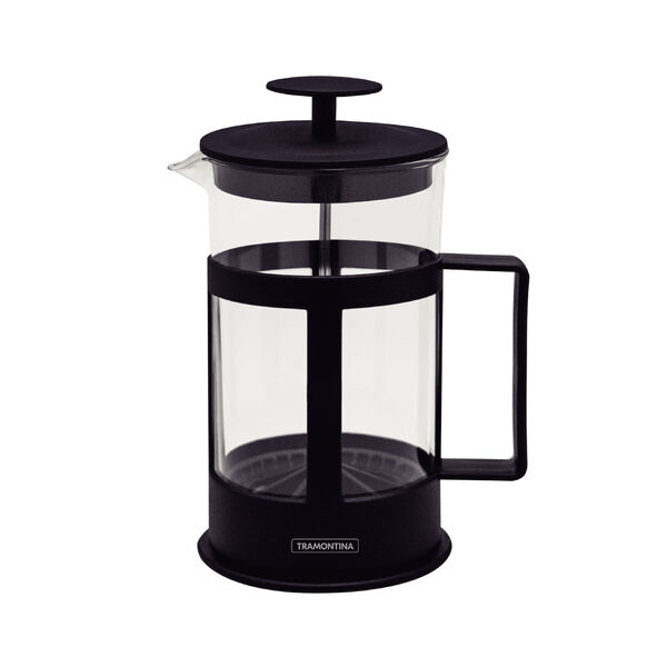 Cafeteira Francesa Tramontina Em Vidro E Polipropileno Preto