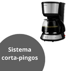 Cafeteira Inox Plus preto Britânia 127v Bcf36i