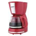 Cafeteira Inox Vermelha 550w Britânia 220v Cp15