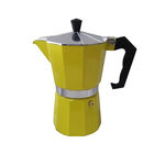 Cafeteira Italiana 6 Xícaras Amarela Cafe003
