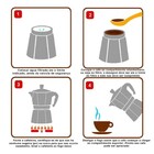 Cafeteira italiana de alumínio 3 xícaras
