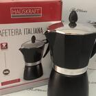 Cafeteira Italiana De Alumínio Preto Haüskraft
