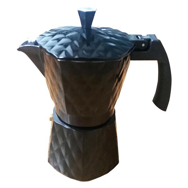 Cafeteira Italiana Fort Solutions, Alumínio, Preta- Cafe016