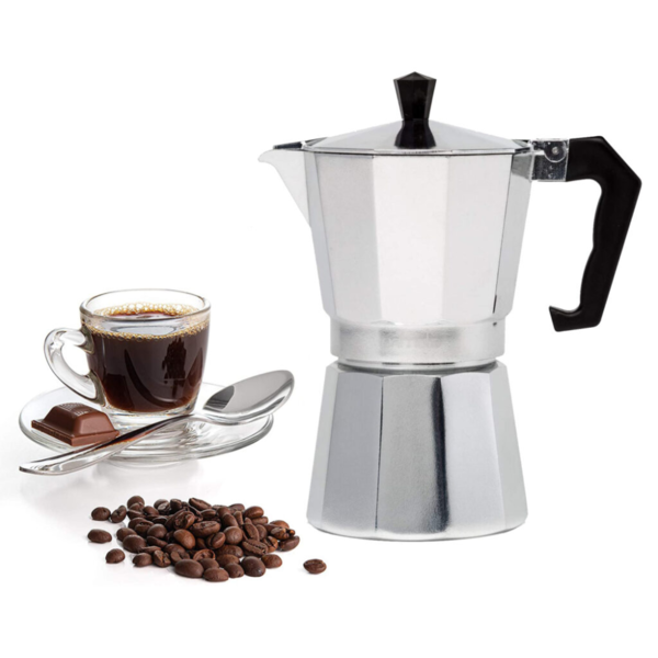 Caffettiera Moka Espresso Orton 300 Ml - In Alluminio, Colore Rosa, Per Stufa E Fuochi