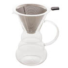 Cafeteira Jarra De Vidro Borossilicato Com Filtro Inox 500ml