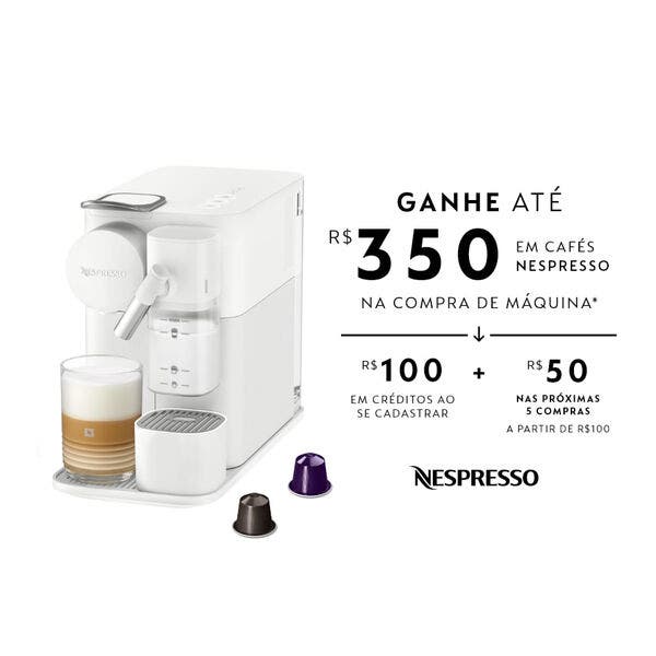 Cafeteira Nespresso New Lattissima One Branca Para Café Espresso
