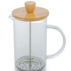 Cafeteira Prensa Francesa De Borossilicato E Tampa De Bambú