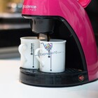 Cafeteira Single Rosa Doce Caf217 Com 2 Xícaras Cadence Color