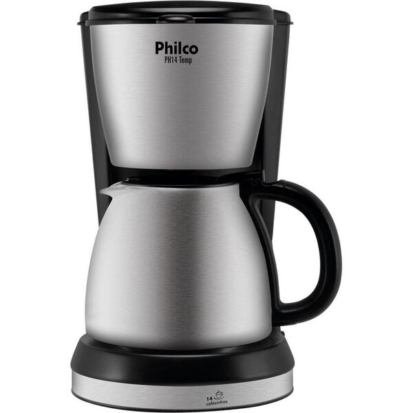 Cafeteira preto/prata Philco 220v Ph14