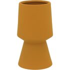 Cairo Vaso Decorativo Enfeite 20x11x11cm Cerâmica Amarelo