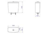 Caixa Acoplada Para Bacia 3/6 Litros Targa Dual Flux Deca