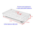 Caixa Acrílico Gin Para 8 Especiarias + Colher Bailarina