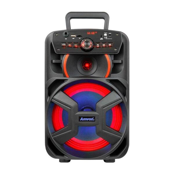 Caixa Amplificada Amvox Aca221 Gigante, Ubs, Sd, Bluetooth E