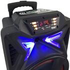 Caixa Amplificada Amvox Recarregável Led Bluetooth Usb Tws Au