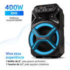 Caixa Amplificada Mondial Preto 400w Rms Bivolt - Cm-400-l Bi