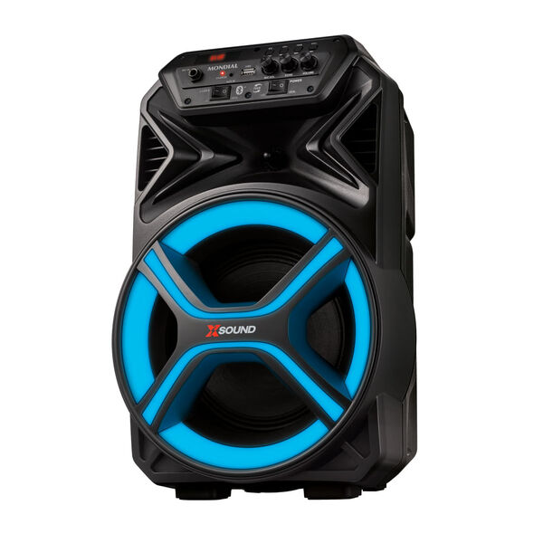 Caixa Amplificada Mondial Preto 400w Rms Bivolt - Cm-400-l Bi