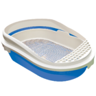 Caixa Areia Banheira Gato Com Grade Furba Azul Grande Azul