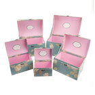 Caixa Bau Conjunto 5 Pecas Floral Organizador Texturizado Alç