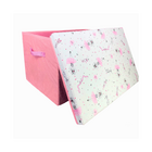 Caixa Baú Organizadora De Brinquedos Montessoriano Rosa