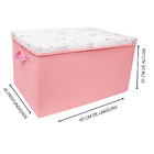 Caixa Baú Organizadora De Brinquedos Montessoriano Rosa