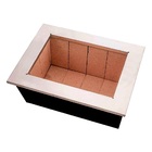 Caixa Braseiro Churrasqueira Gourmet Em Aço Preta 60x45x28cm