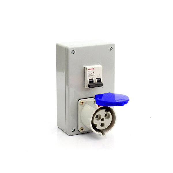 Caixa C/ Tomada E Disjuntor 2p+t 16 220/240v Strahl Cd-3046