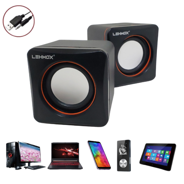 Caixa Caixinha De Som Portatil Usb P2 Pc Tv Celular Notebook