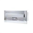 Caixa Carta Luxxoni Inox Pequena Frente 15x30 Caixa 24x10x13