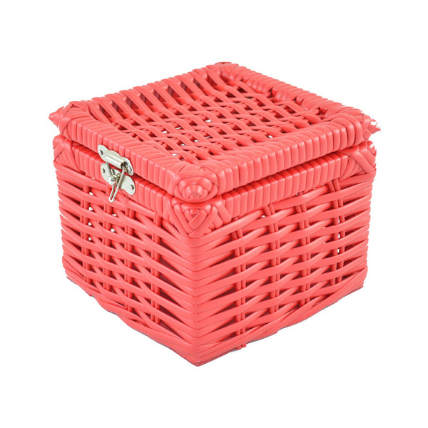 Caixa Colors C/ Fecho 15x15x12cm Vermelho