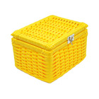 Caixa Colors C/ Fecho 20x15x12 Amarelo