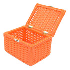 Caixa Colors C/ Fecho 20x15x12 Laranja