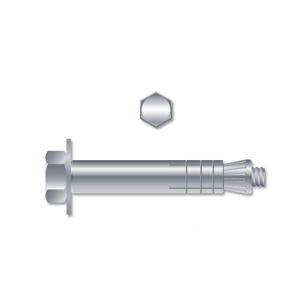 Caixa com 100 Buchas para Concreto e Alvenaria FCB 5/16" Aço com Parafuso Fischer