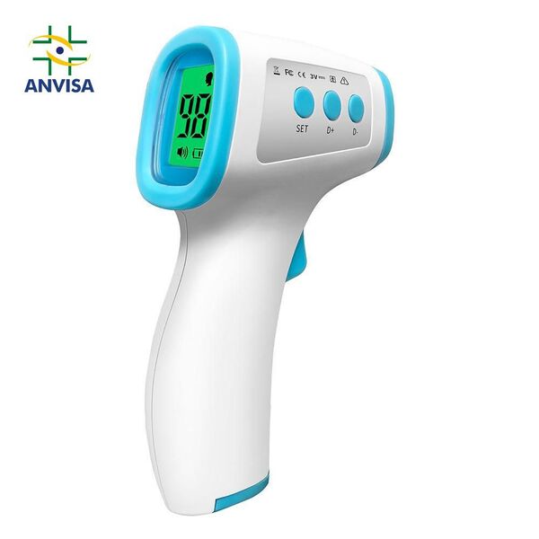 Caixa Com 100 Termômetro Infravermelho Digital De Testa Anvisa