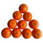 Caixa Com 12 Laranjas Artificiais Para Decoração De Aspecto N
