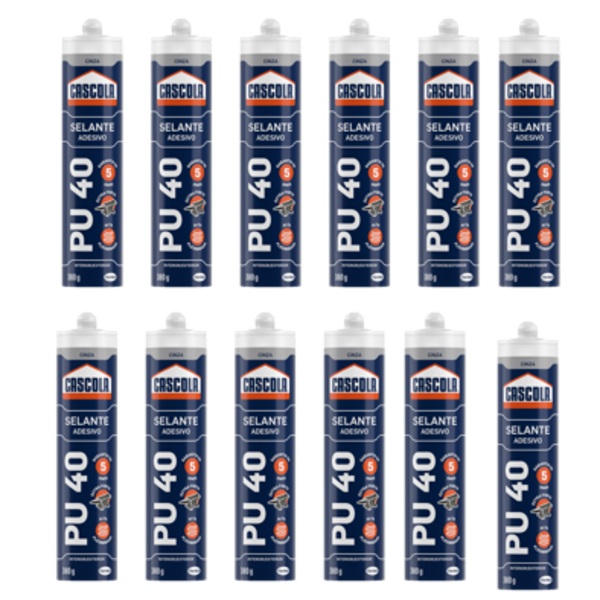 Caixa Com 12 Unid.-cascola Selante Adesivo Pu40 Bc 380g