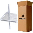 Caixa Com 4 Sapateiras 90x40cm Branco