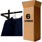 Caixa Com 6 Cabideiros 90cm Smart Black