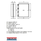 Caixa Comando Pvc 3918ch 464x380x202mm IP65 Tableplast