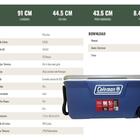 Caixa Cooler Termico Lakeside Azul100qt 94l Com Rodas Coleman