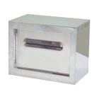 Caixa Correio Carta Condomínio Detras Inox Chave 15x30x18cm