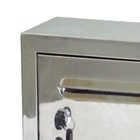Caixa Correio Carta Condomínio Frontal Inox Chave 15x30x18cm
