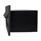 Caixa Correio Carta Luxo Hat Chapeu Preta Fosca 20 Cm Profund