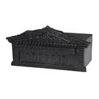 Caixa Correio Cartas Atlanta Revista Preta Detras 20x40x15cm