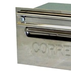 Caixa Correio Cartas Envelope Inox Para Grade 20x21x12cm
