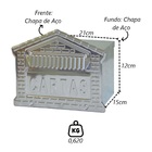 Caixa Correio Cartas Tijolinho Galvinox Embutir 15x21x12cm