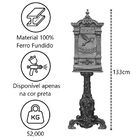 Caixa Correio Colonial Pombo Grande Com Pé Ferro Fundido