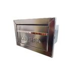 Caixa Correio Galvinox Com Moldura Frente Inox 17x30x15cm