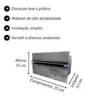 Caixa Correio Galvinox Fundo Chapa Frente Inox 15x25x12cm